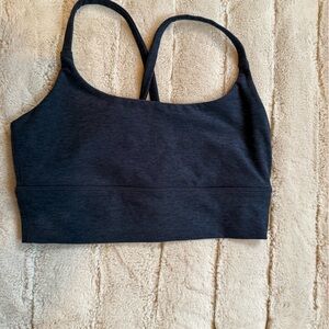 🥳 *SALE* Vuori Elevation Long Line Bra, Midnight Heather, Size Small